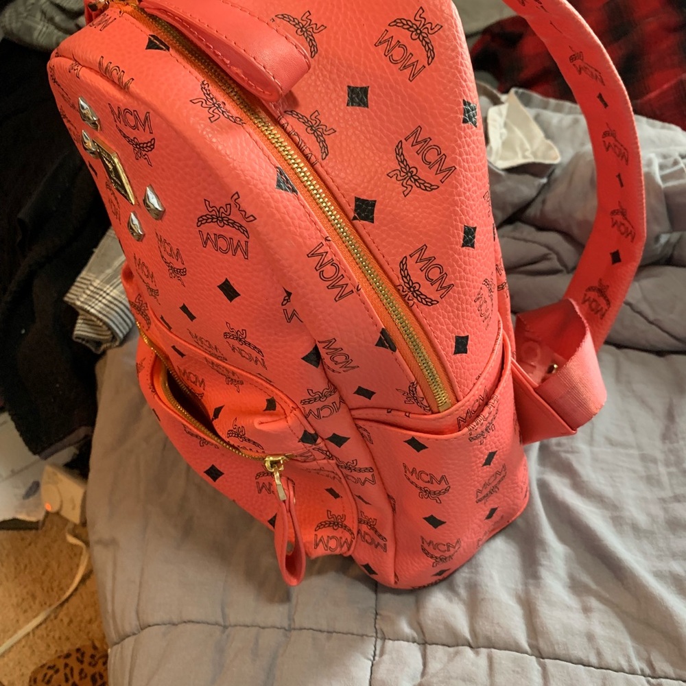 Pink MCM Backpack